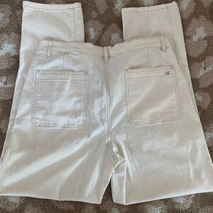 American Eagle High Waisted Utility Straight Leg Jean in Latte